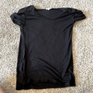 black work mesh t-shirt